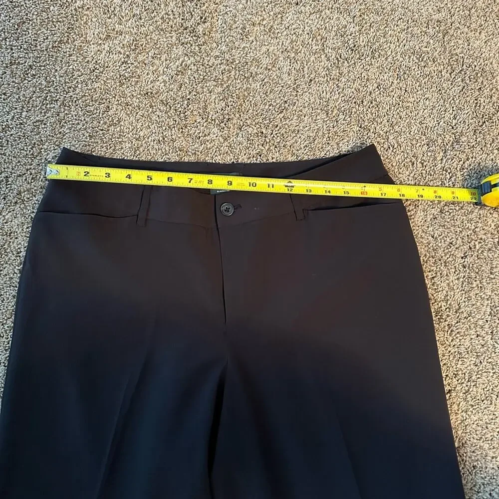 Eddie Bauer Blakely Fit Black Wide-Leg Trousers Size 14 EUC - Picture 12 of 15